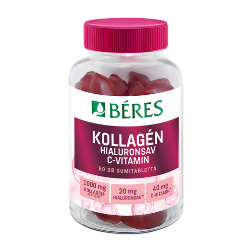 Beres Collagen, Hyaluronic Acid & Vitamin C Gummy Vitamins container on a white background