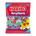 Haribo Berry Hearts gummy candy package with a cartoon bear character on a white background