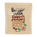 Better With Almonds Cinnamon & Coconut packaging on a white background
