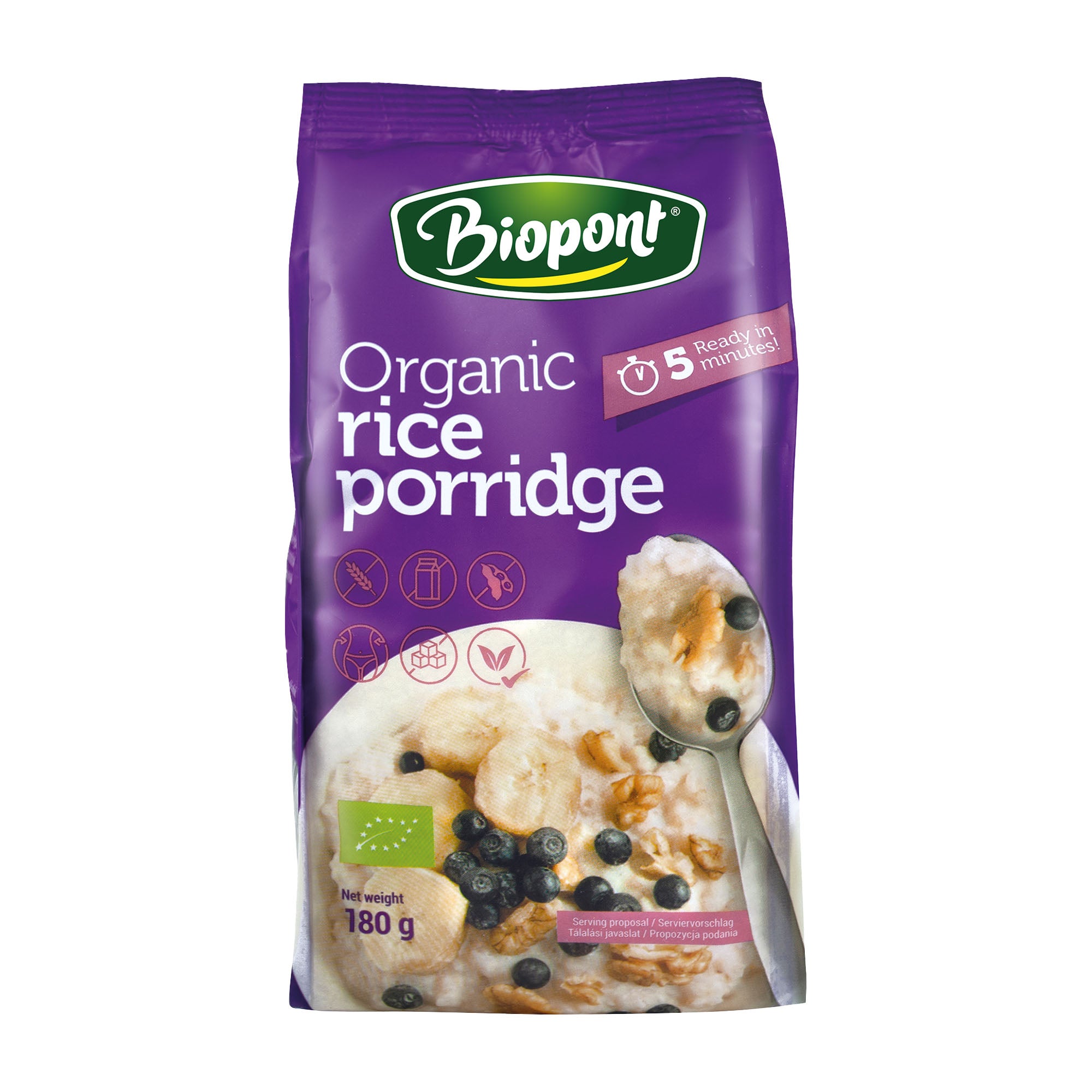 Biopont organic rice porridge, 180 g