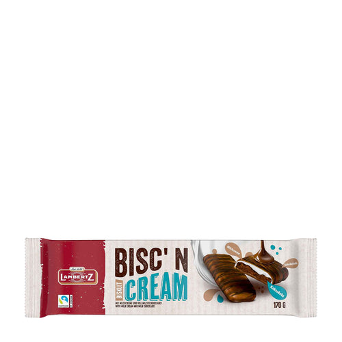 Lambertz Bisc'n Cream Cocoa packaging on a white background