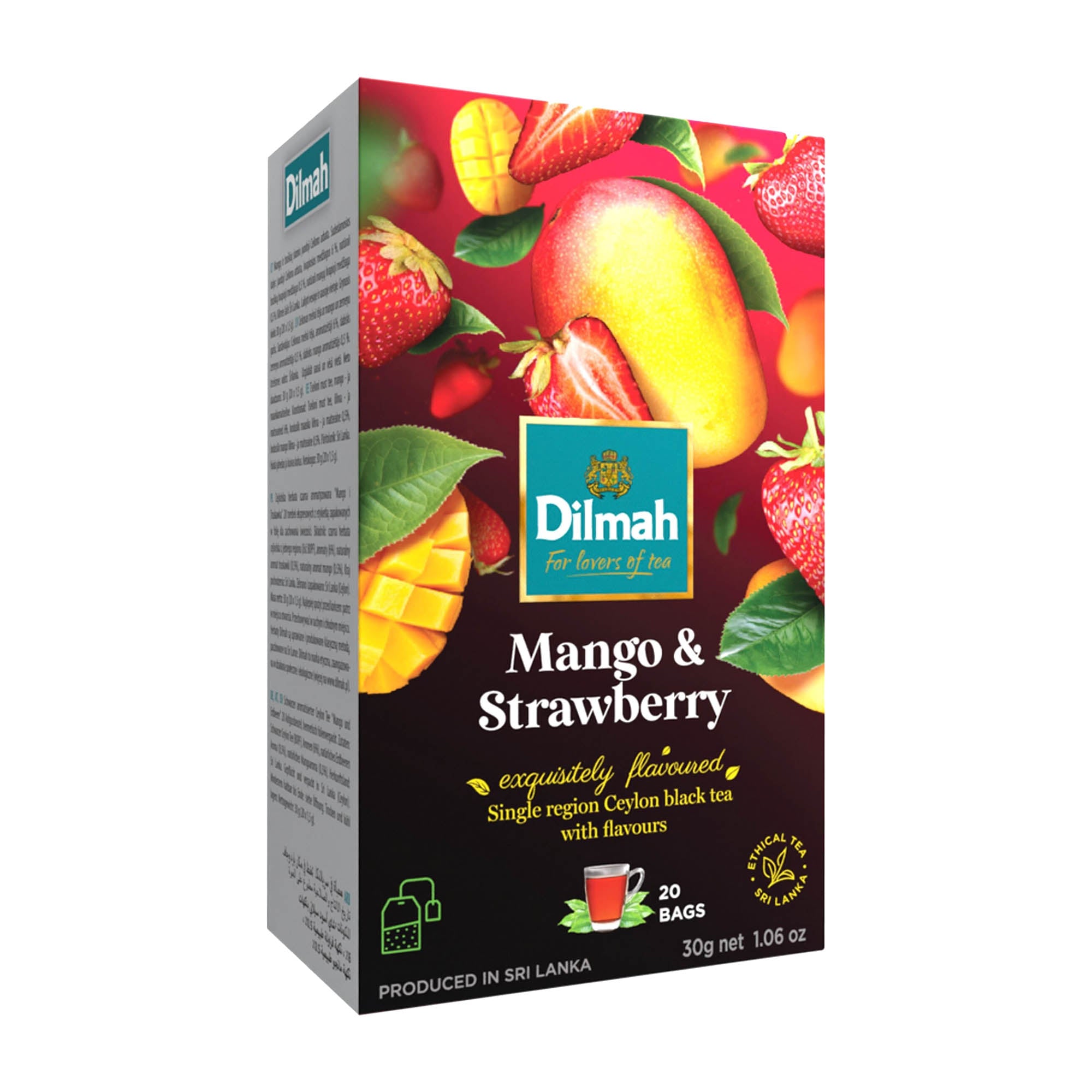 Dilmah Mango & Erdbeere Schwarztee, 20 Stück