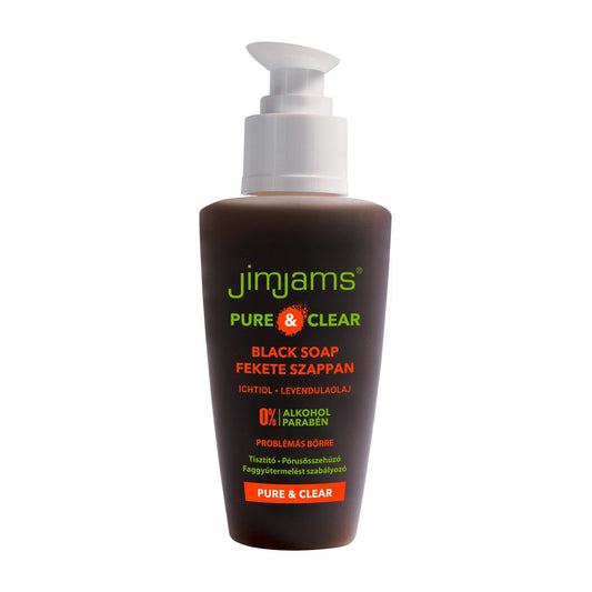 JimJams Pure & Clear black soap for problematic skin, 125 mL