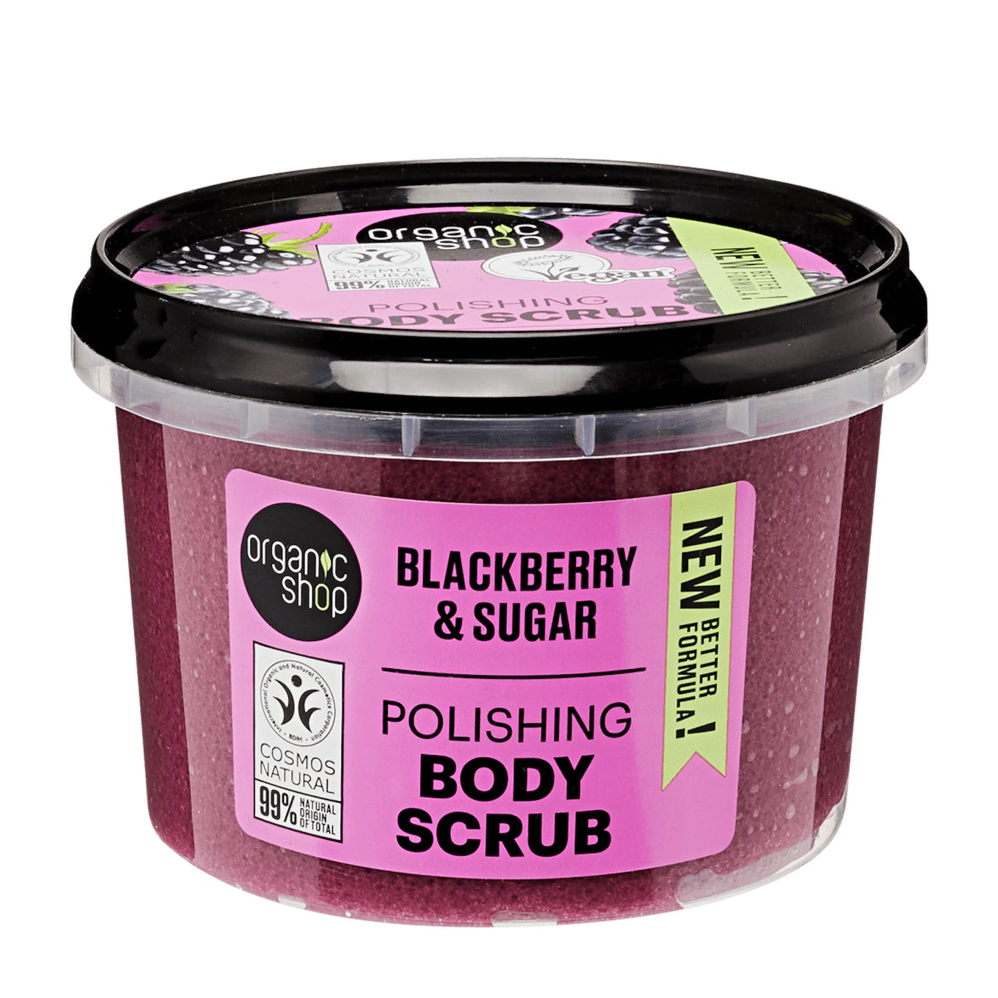 organic shop Blackberry & Sugar polishing body scrub, 250 mL