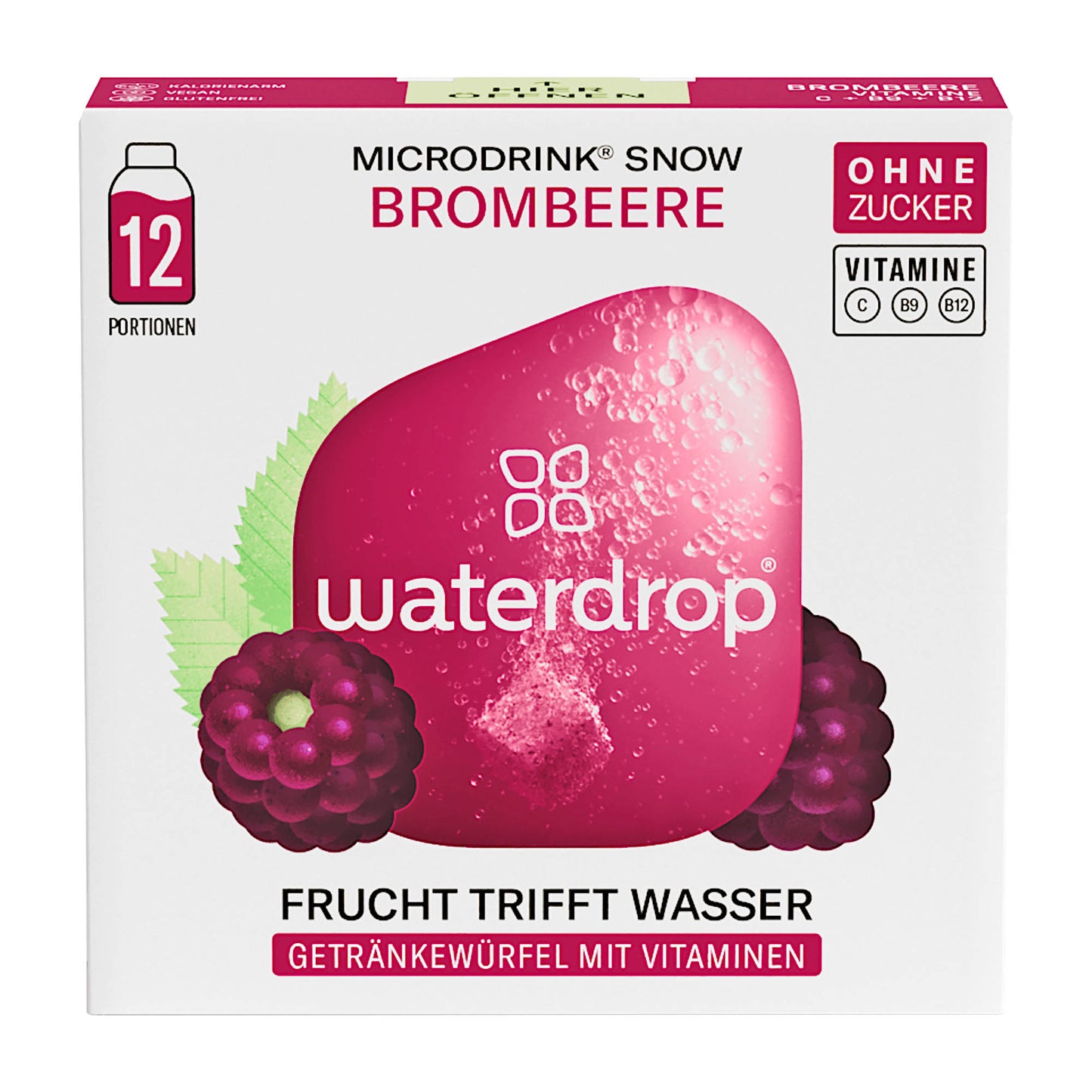 waterdrop Microdrink Blackberry hydration cubes, 12 Count