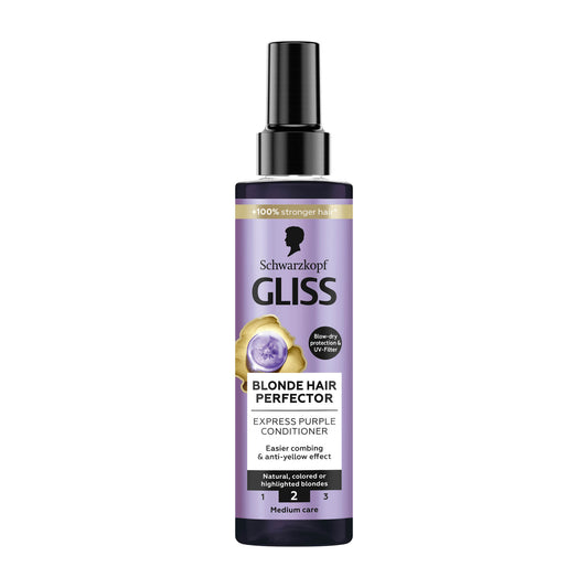 Schwarzkopf Gliss Blonde Hair Perfector express purple conditioner, 200 mL