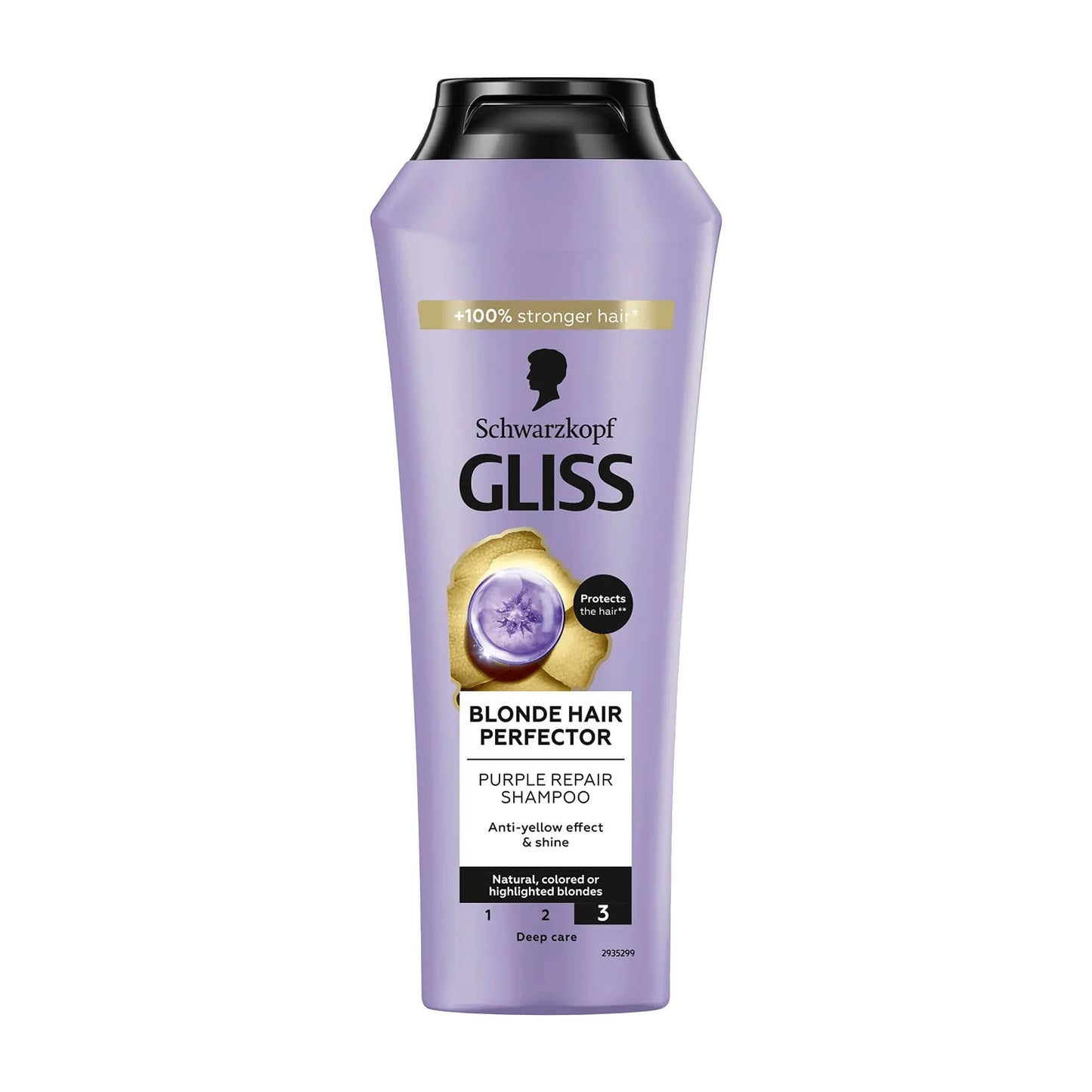 Schwarzkopf Gliss Blonde Hair Perfector Shampoo, 250 ml