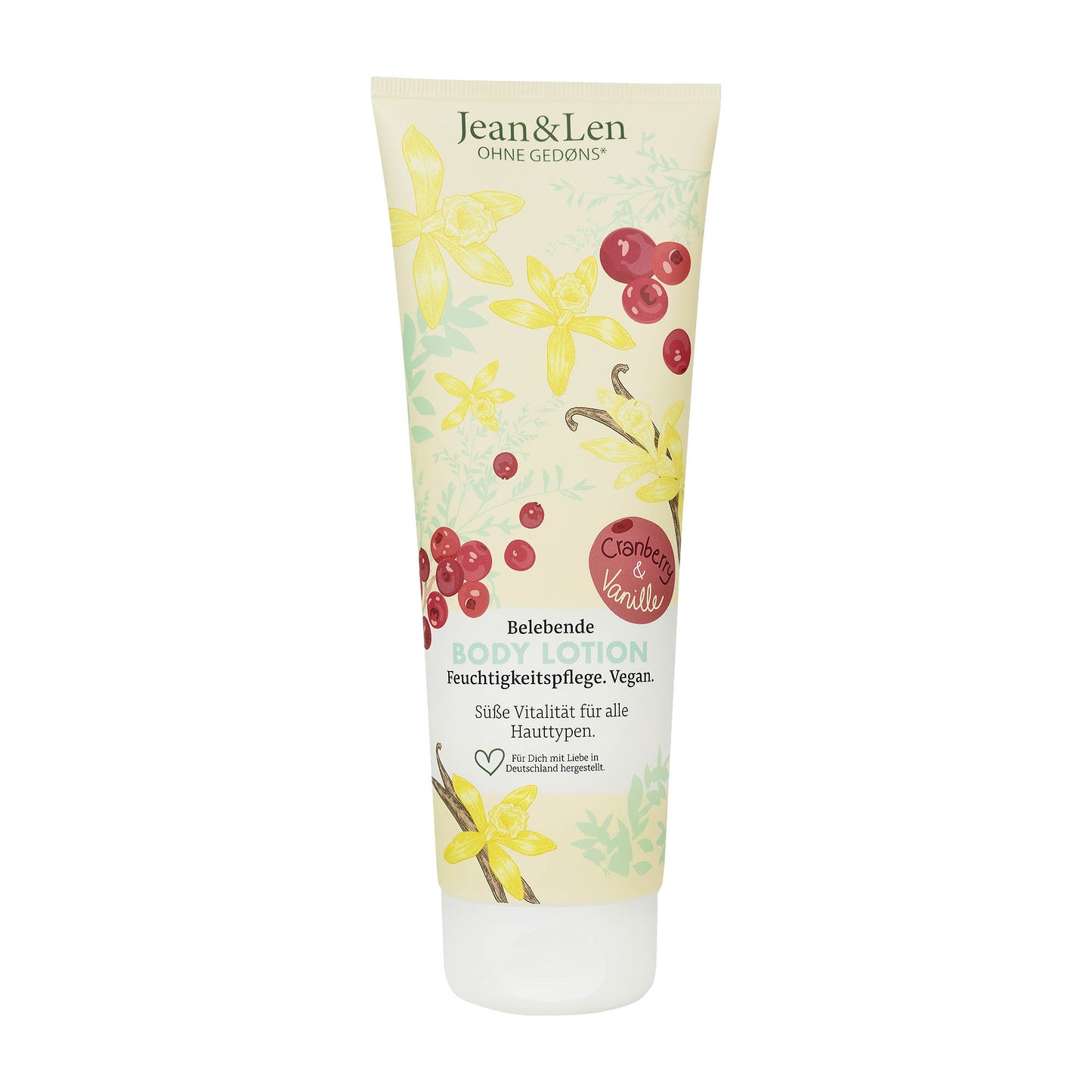 Jean&Len Cranberry & Vanilla revitalizing body lotion, 250 mL