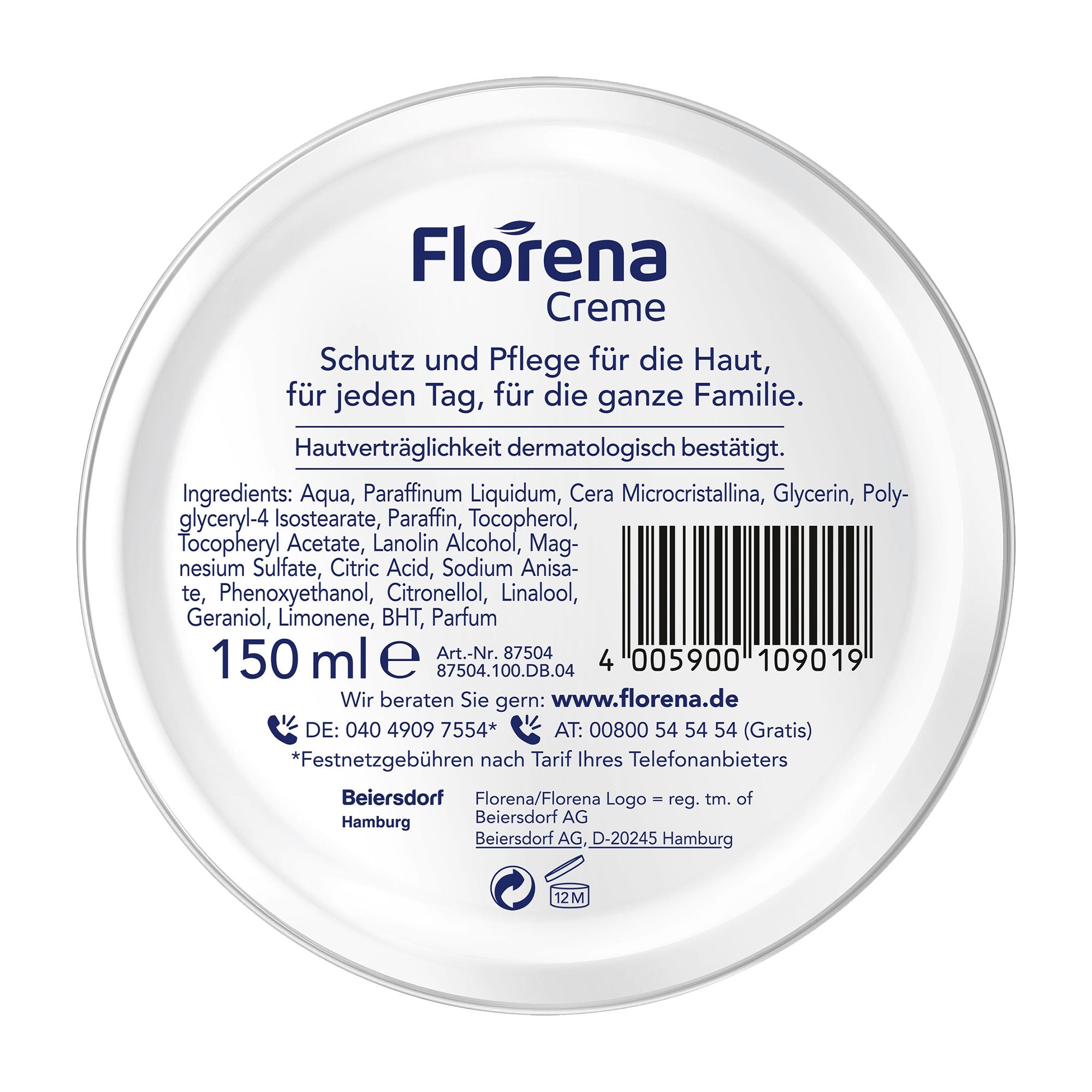 Florena Crème originale, 150 ml