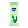 Vaseline Aloe Soothe body lotion bottle on a white background