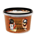 Organic Shop Cocoa and Sugar Pampering body scrub container on a white background