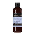 Baylis & Harding Sea Kelp & Peppermint natural body wash in a 500 mL brown bottle with black and blue label.