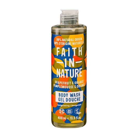 Faith in Nature Grapefruit & Orange body wash, 400 mL