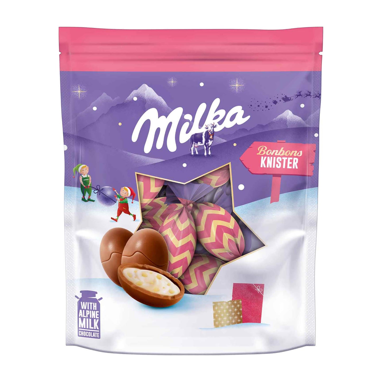 Milka Christmas bonbons knister, 86 g