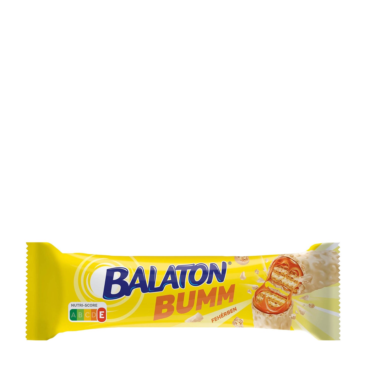 Balaton Boom Caramel & Wheat Flakes White Chocolate Wafer Bar, 42 g