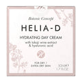 Helia-D Hydrating Day Cream packaging with botanical design