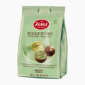 Zaini Milano Boule D'Oro pistachio pralines packaging on a white background