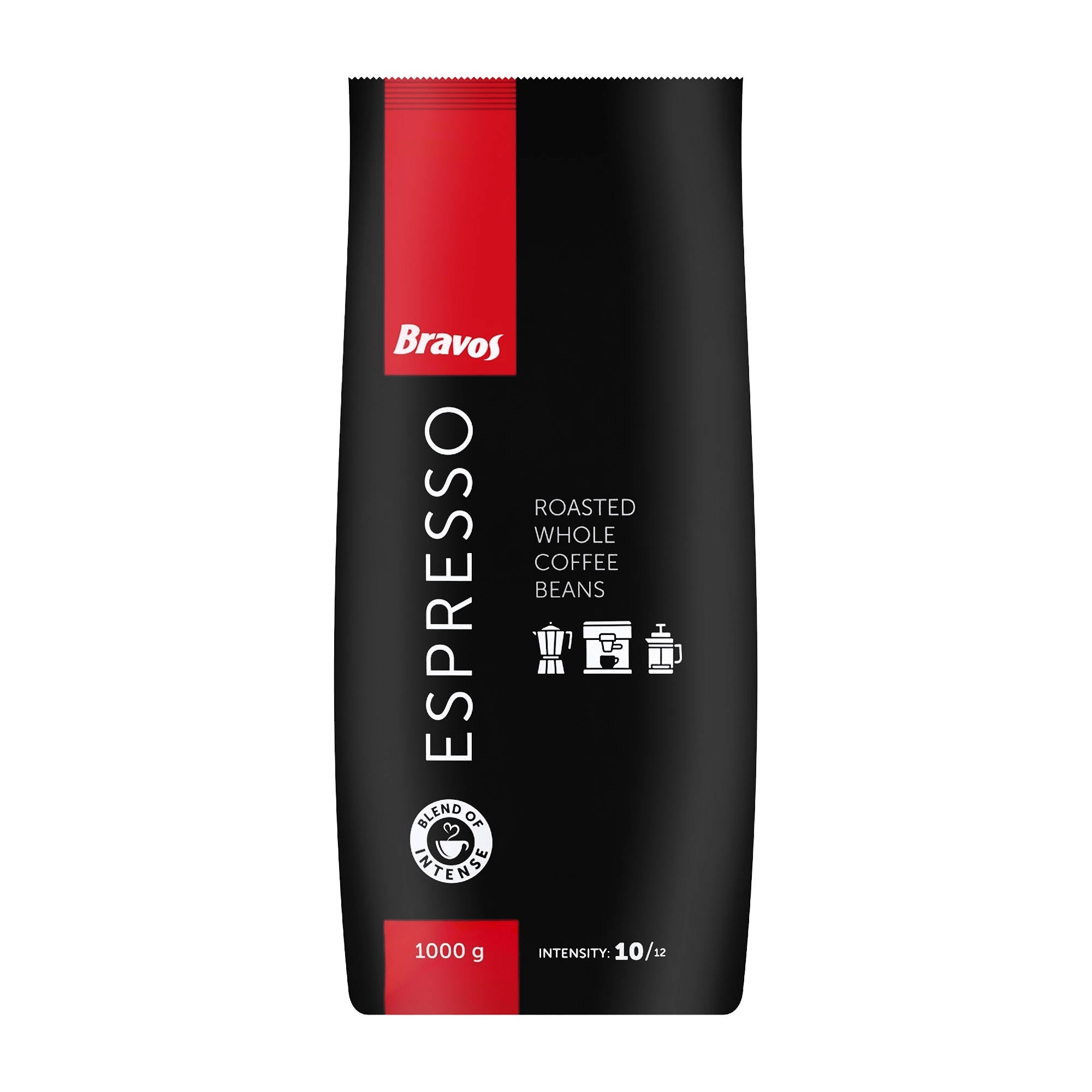 Bravos Espresso Café en grains, 1000 g