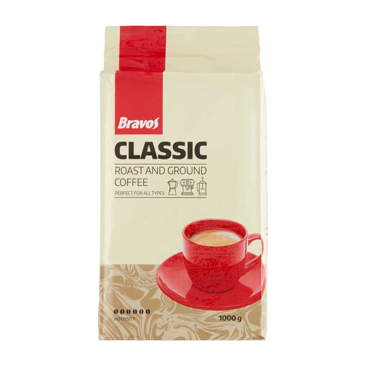 Bravos Classic ground coffee, 1000 g