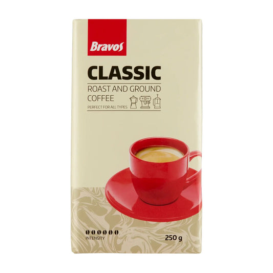 Bravos Classic ground coffee, 250 g