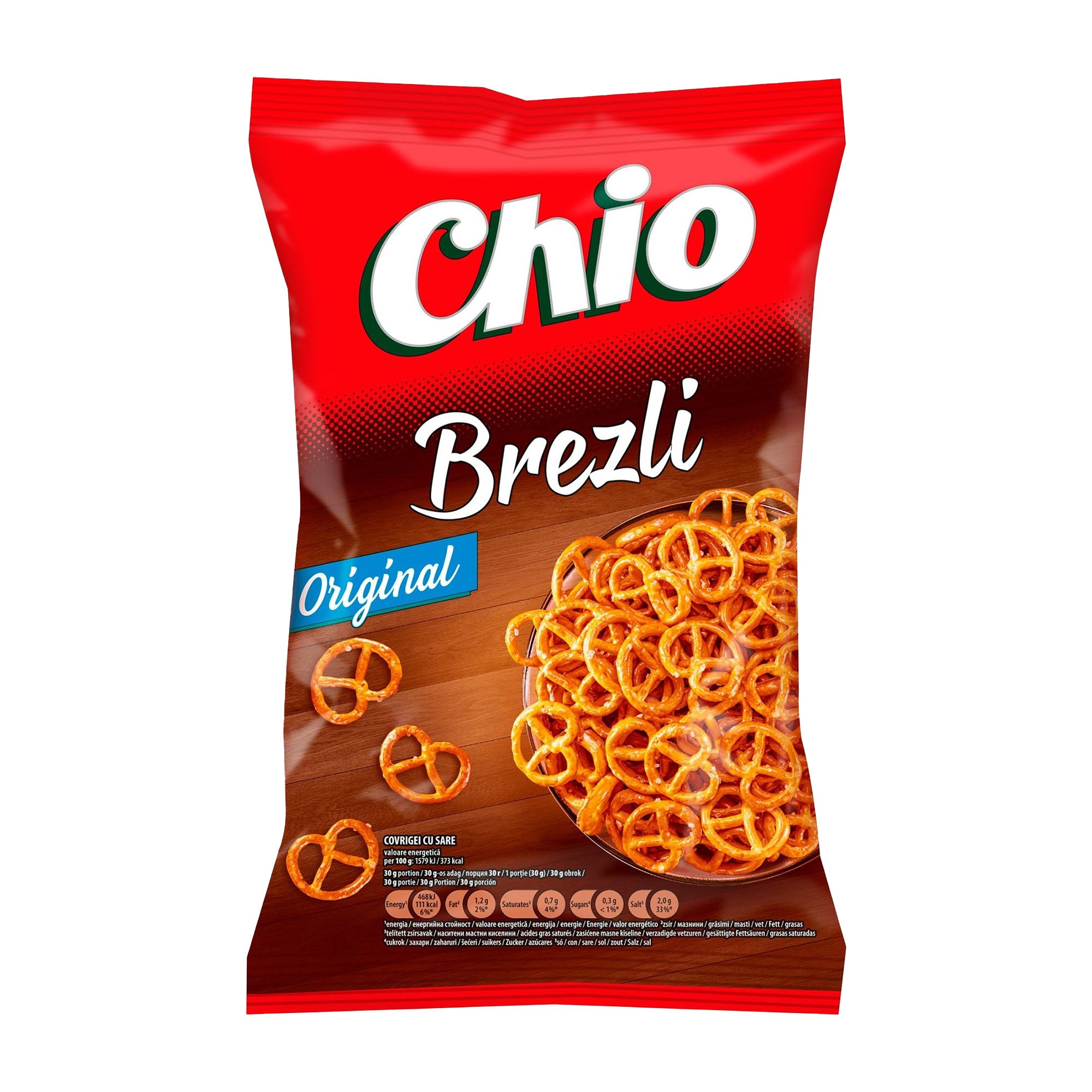 Chio Brezli Original snack package on a white background