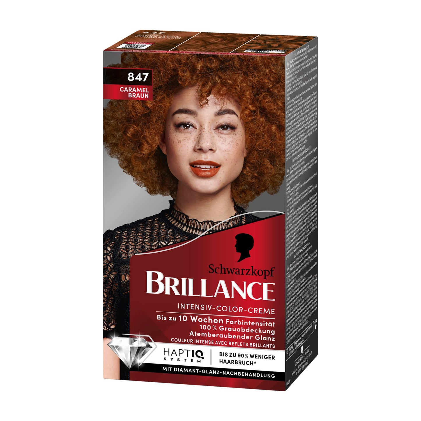 Schwarzkopf Brillance 847 Karamellbraun Haarfarbe