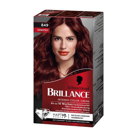 Schwarzkopf Brillance 849 Herbstrot Haarfarbe