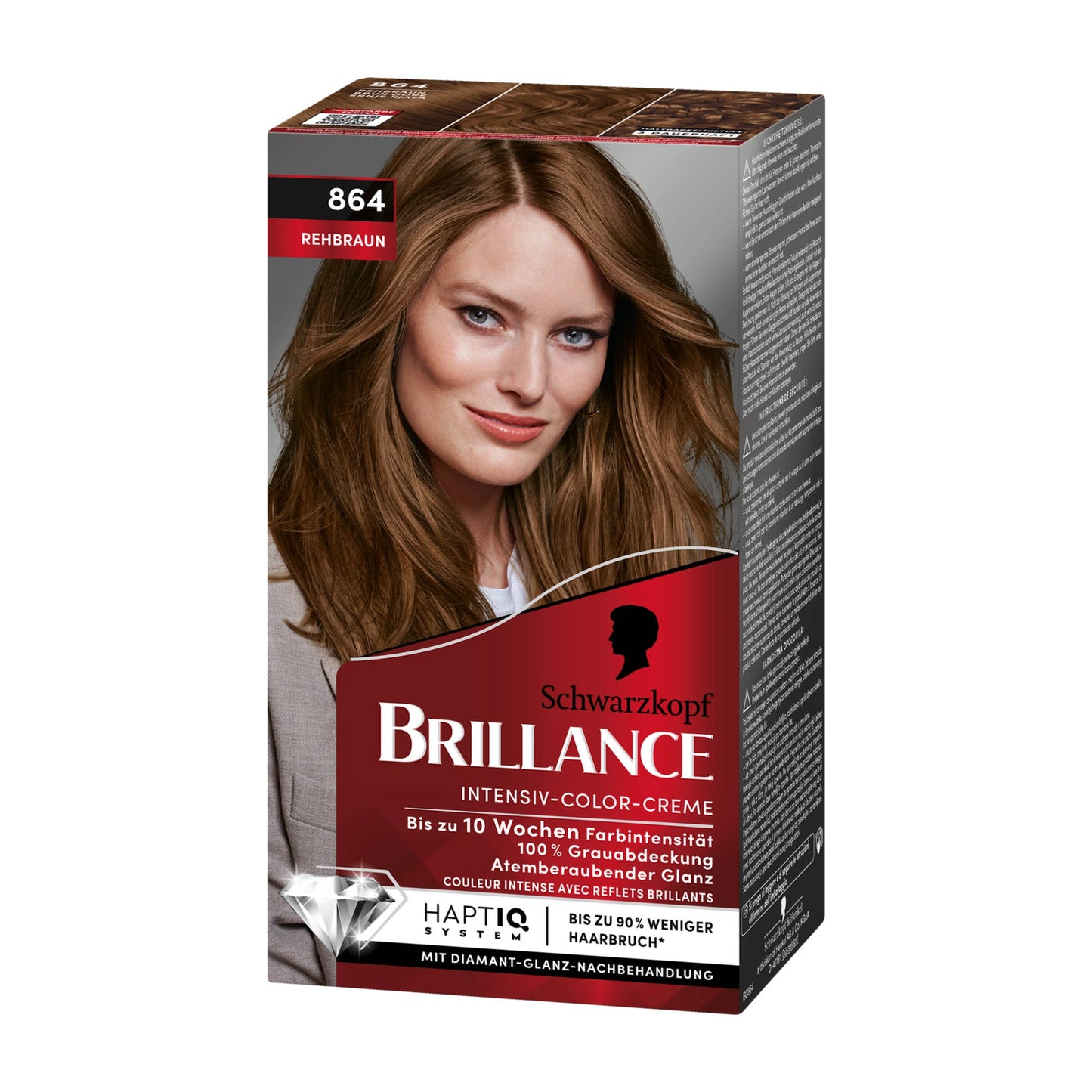 Schwarzkopf Brillance 864 Rehbraun Haarfarbe