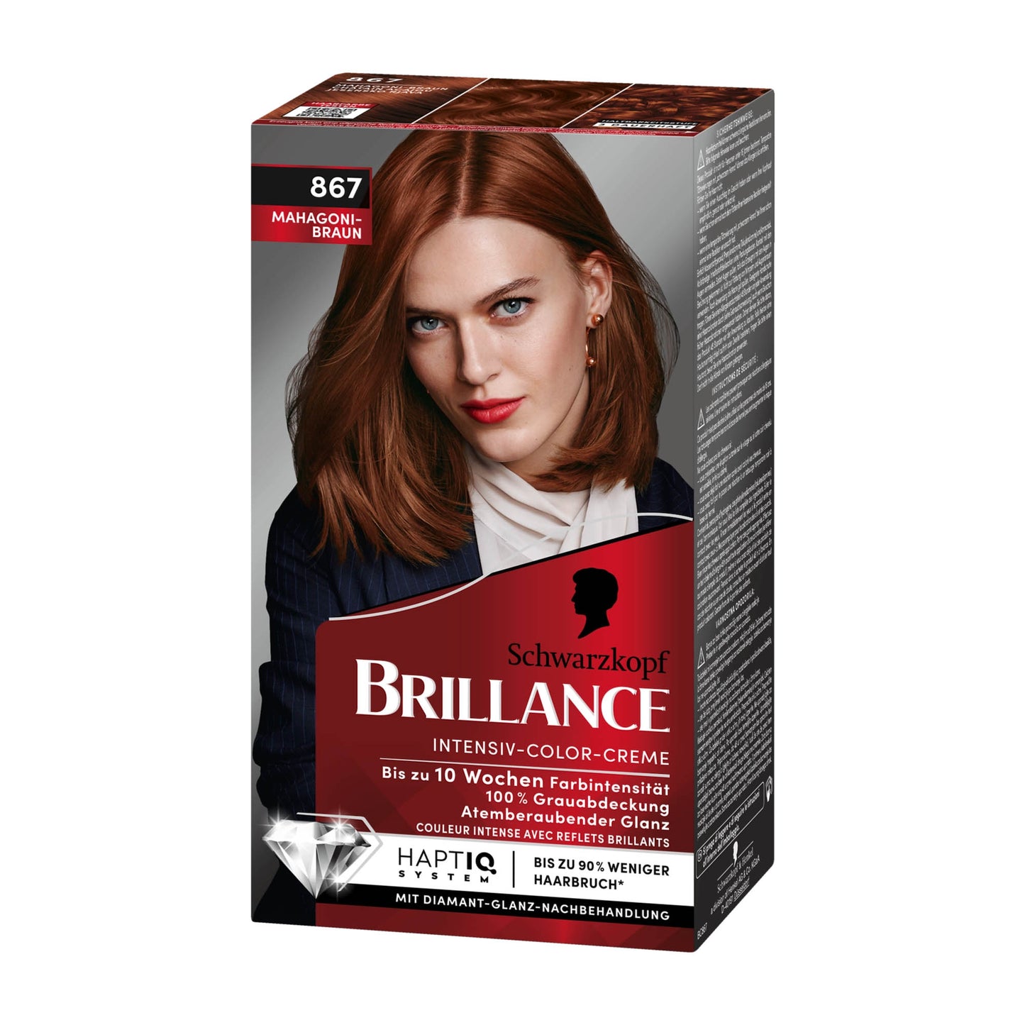 Schwarzkopf Brillance 867 Mahagonibraun Haarfarbe