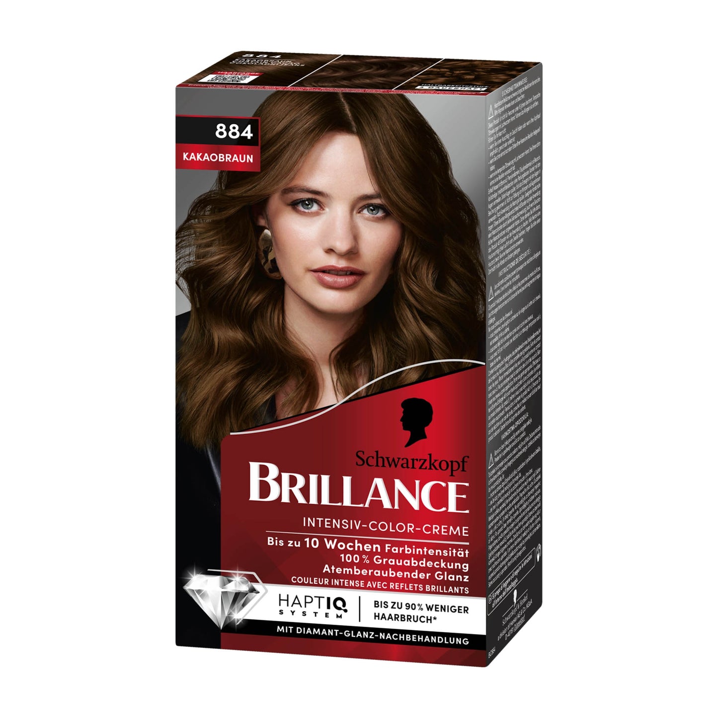 Schwarzkopf Brillance 884 Kakaobraun Haarfarbe