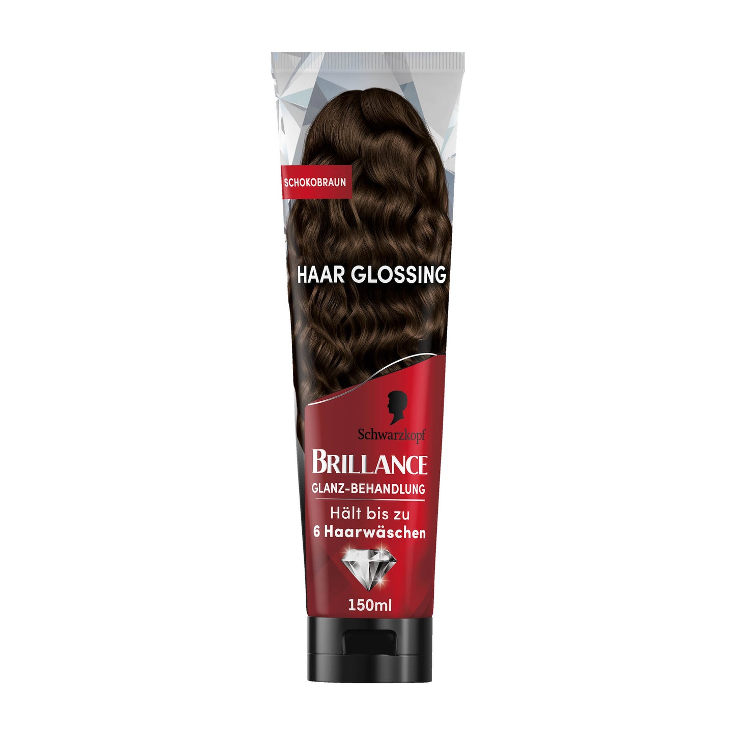 Schwarzkopf Brillance Hair Glossing Chocolate Brown color shine treatment, 150 mL