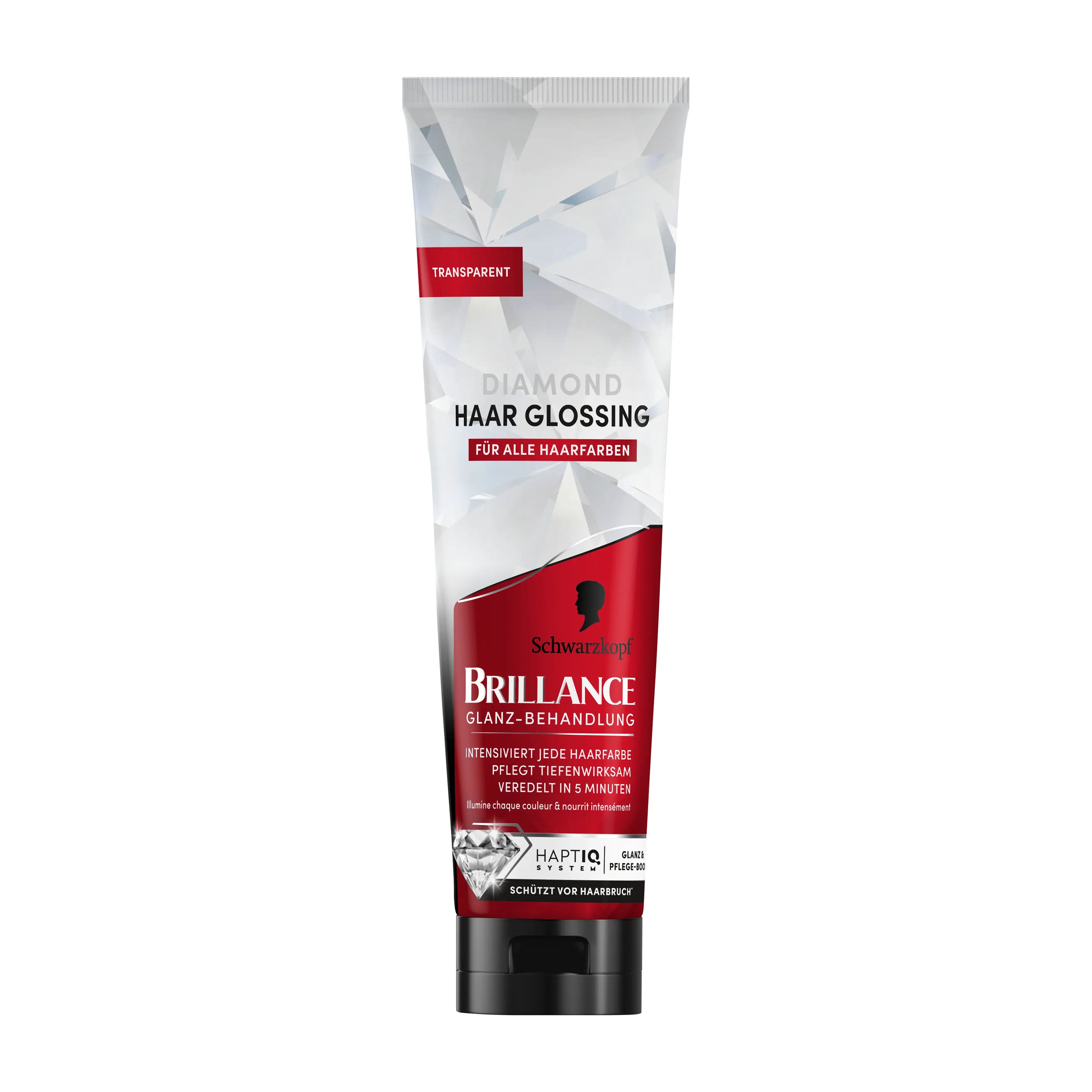 Tube of Schwarzkopf Brillance Diamond Transparent Color Gloss Treament on a white background