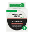 Brooklyn Soap Company beard wax packaging with aloe vera and menthol on a white background
