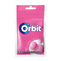 Packaging of Orbit Bubblemint sugar-free chewing gum, containing 21 pieces.