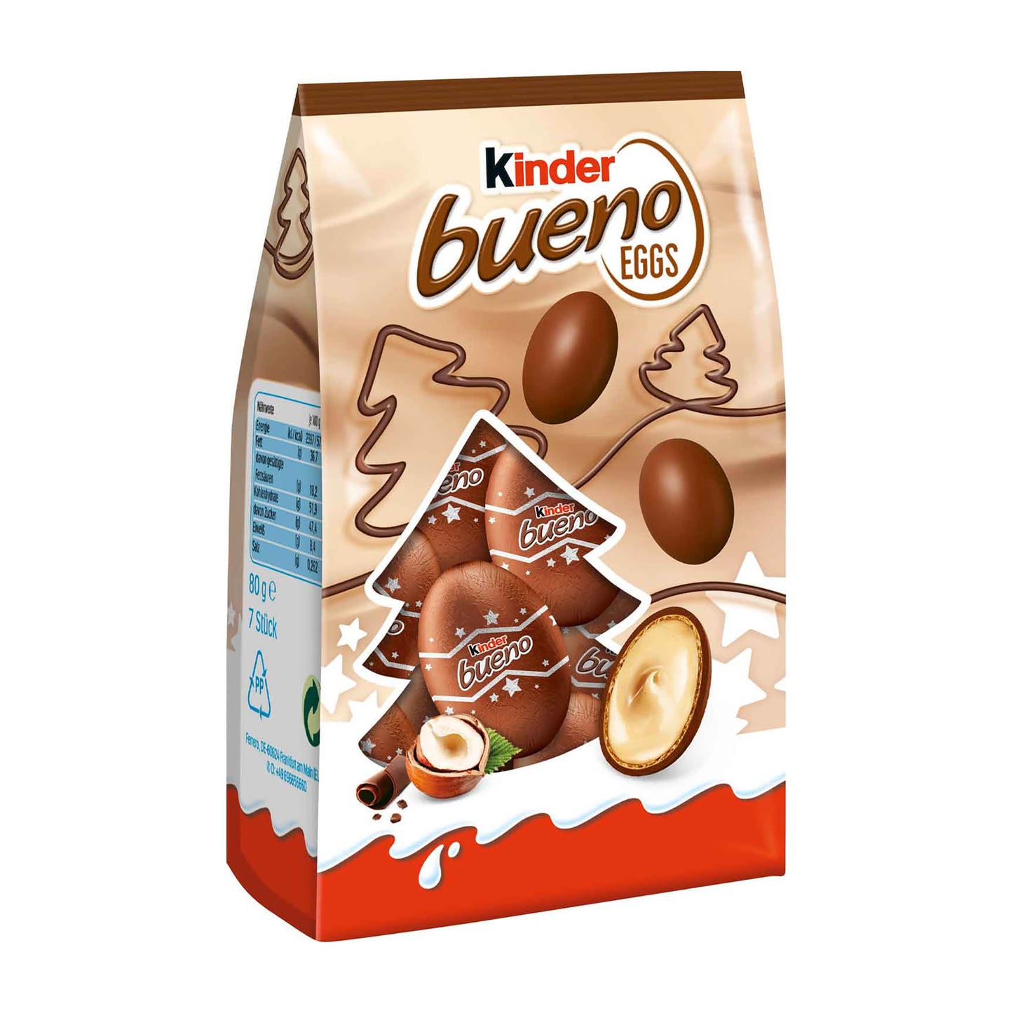 kinder Christmas Bueno eggs milk chocolate, 80 g