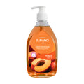 Burano Peach liquid hand soap bottle on a white background