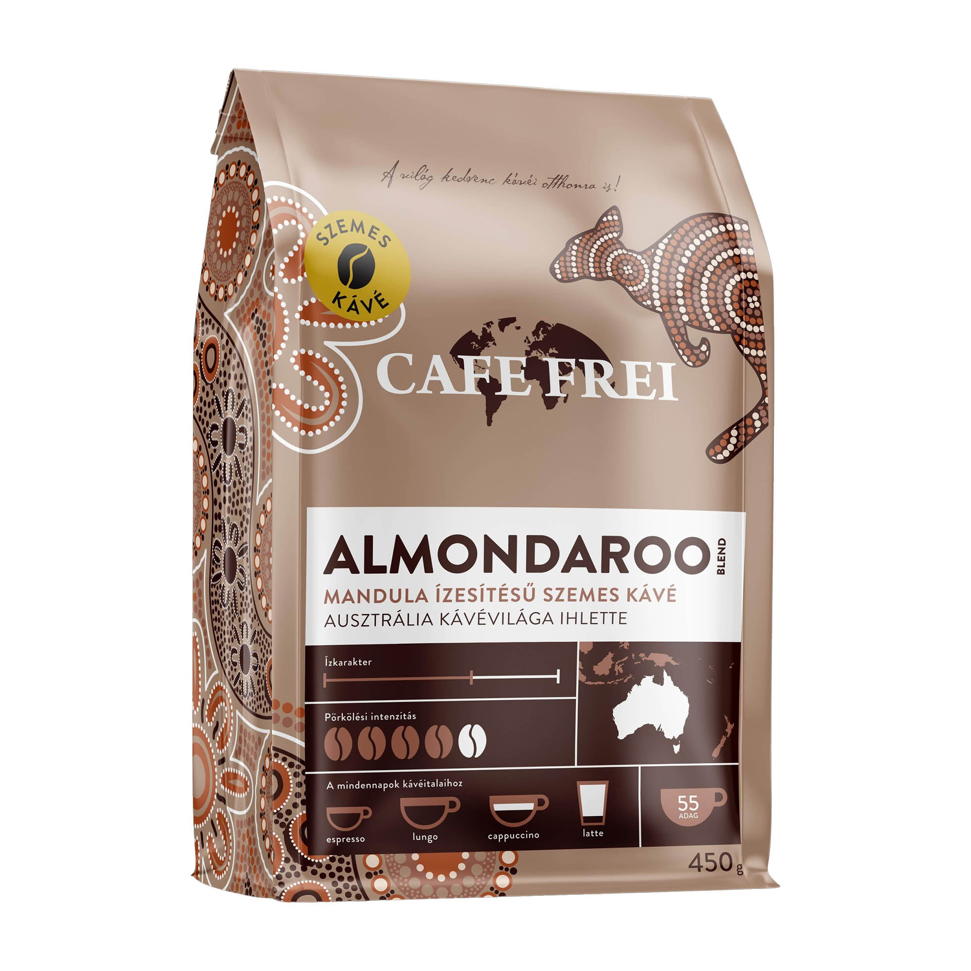 Cafe Frei Kaffeebohnen ALMONDAROO Mandel, 450 g