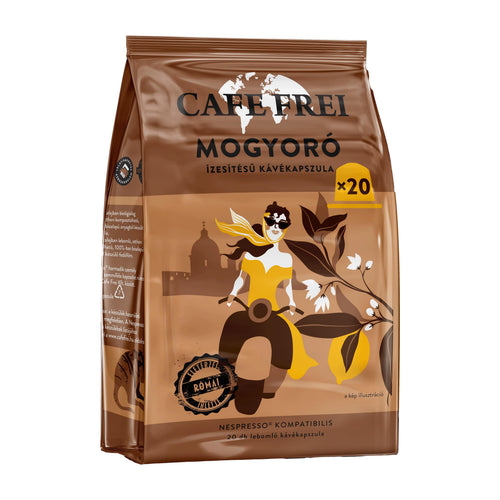 Cafe Frei Roman Hazelnut coffee capsule packaging on a white background