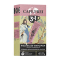 Cafe Frei 3in1 pistachio-marzipan flavored instant coffee packaging on a white background