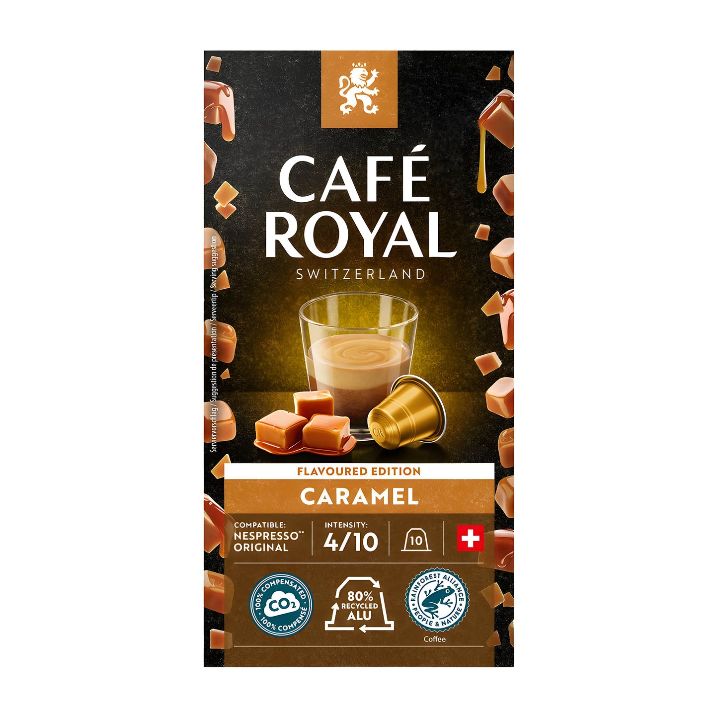 Cafe Royal Caramel nespresso coffee capsules, 10 Count