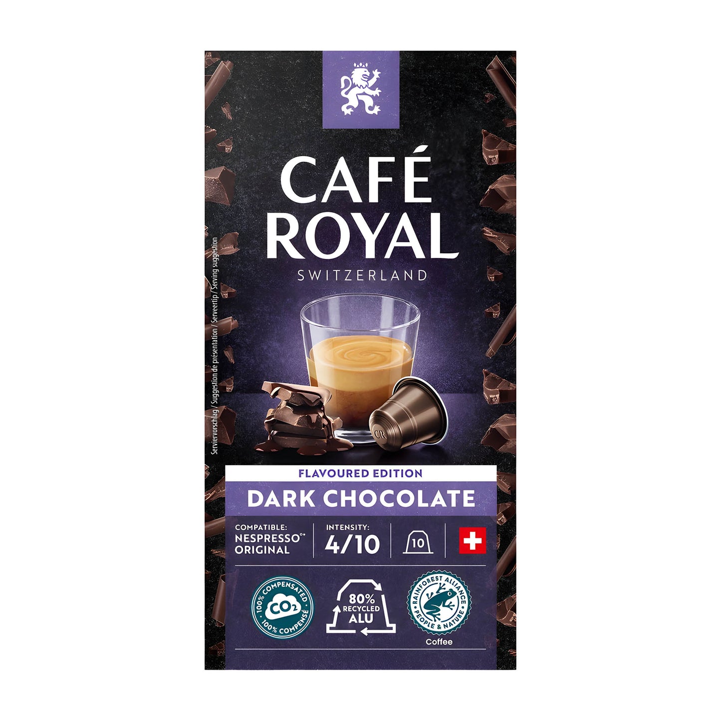 Cafe Royal Dark Chocolate nespresso coffee capsules, 10 Count