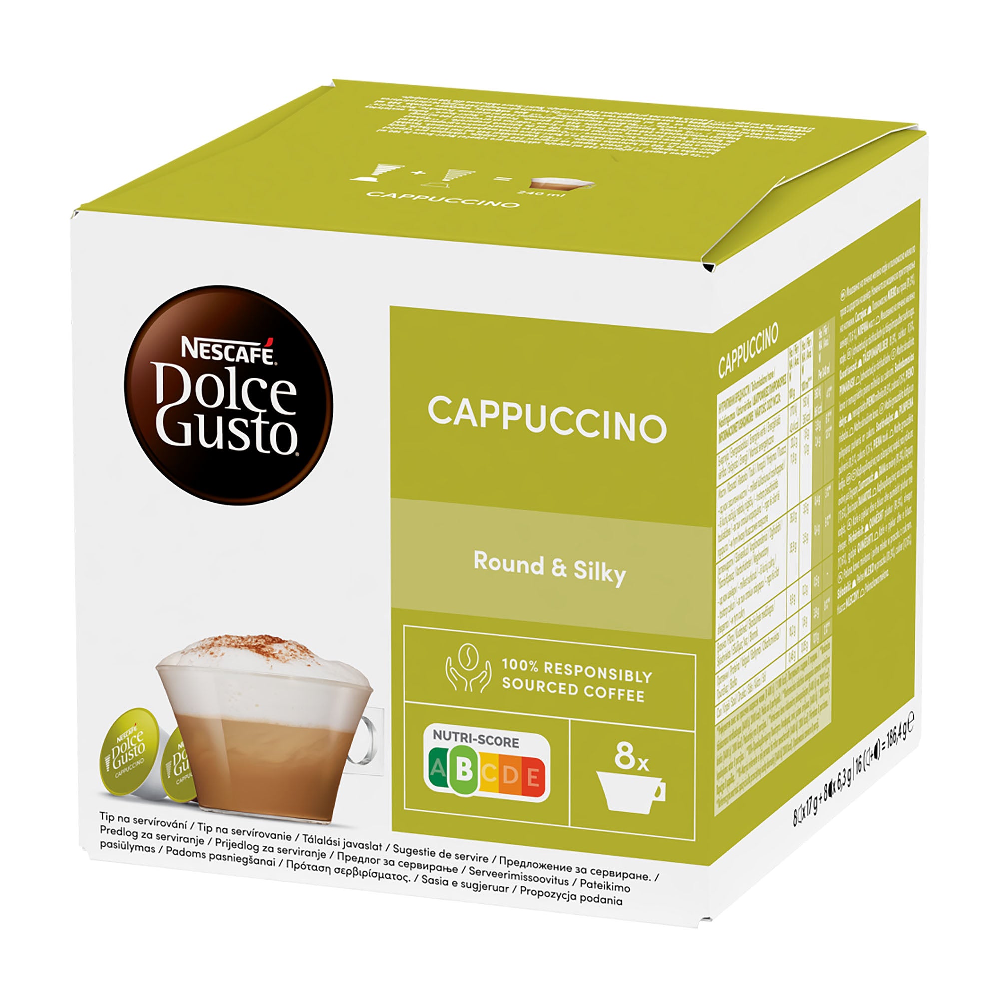 Nescafé Dolce Gusto Cappuccino Capsules de café, 8 tasses