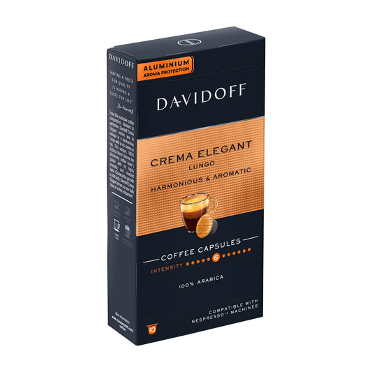 Davidoff Crema Elegant nespresso coffee capsules, 10 Count