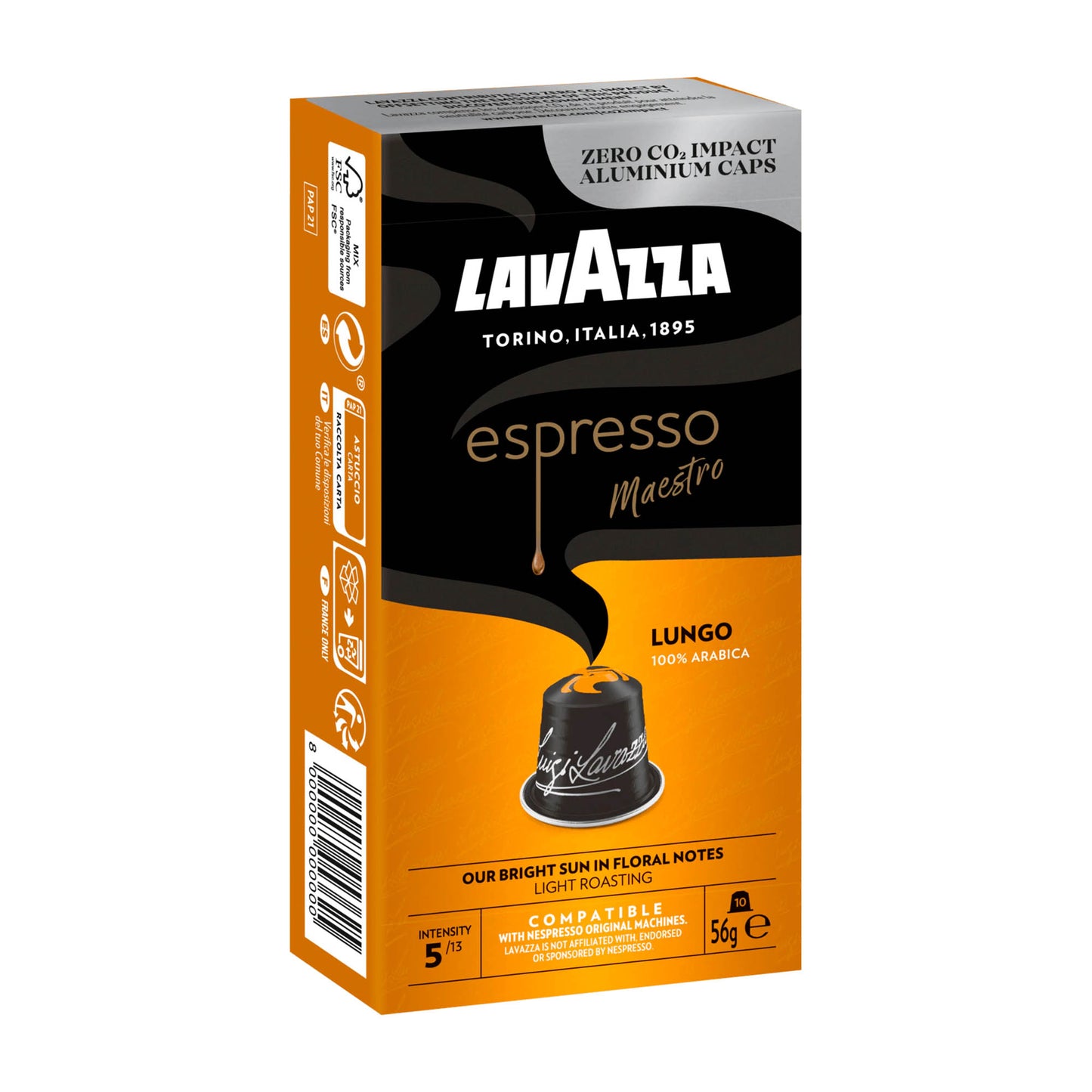 Lavazza Espresso Maestro Lungo Nespresso Kaffeekapseln, 10 Stück