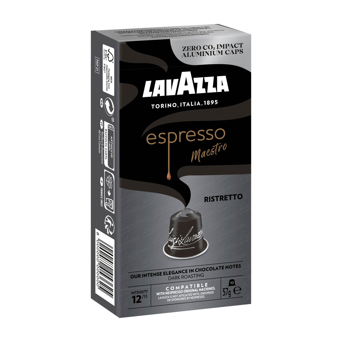 Lavazza Espresso Maestro Ristretto Nespresso Kaffeekapseln, 10 Stück