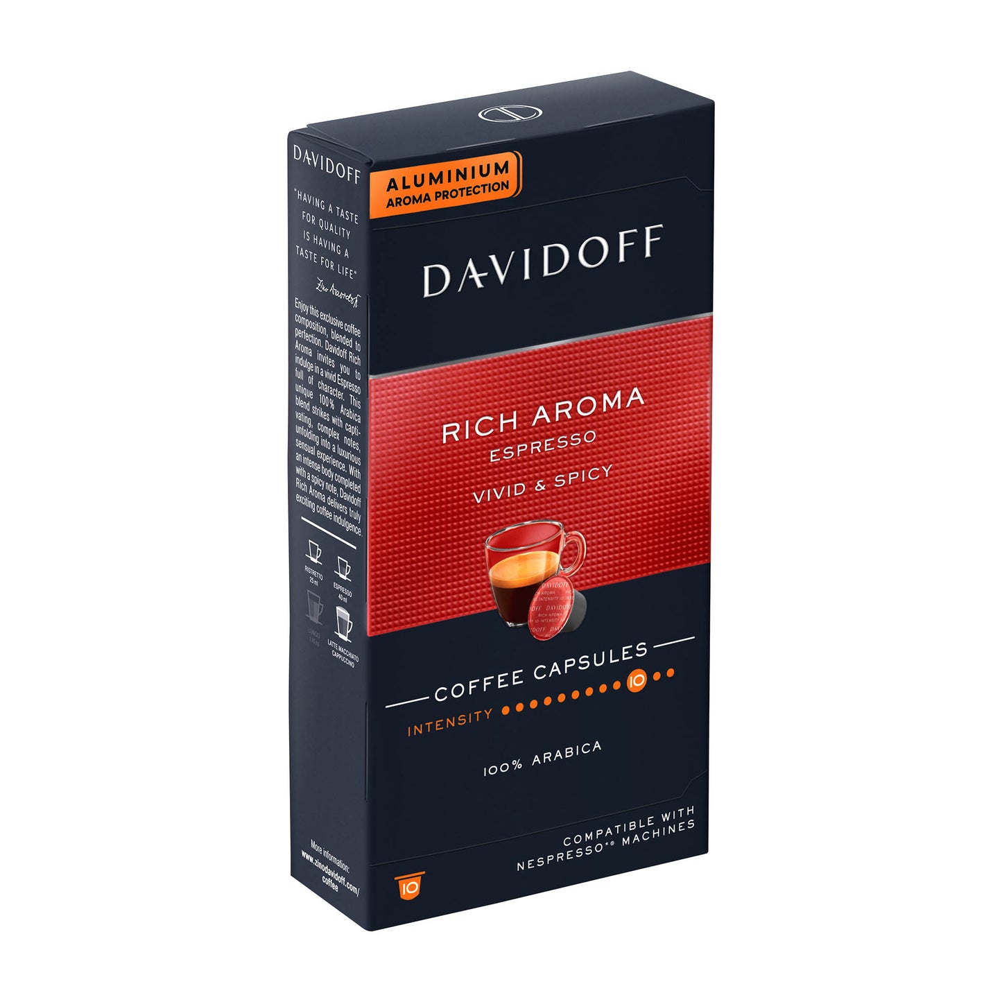 Davidoff Rich Aroma Nespresso-Kaffeekapseln, 10 Stück