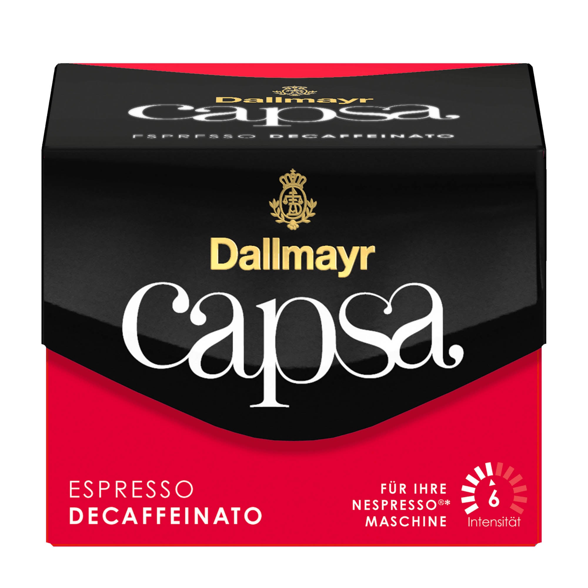 Dallmayr Capsa Capsules de café Nespresso Espresso Decaffeinato, 10 unités
