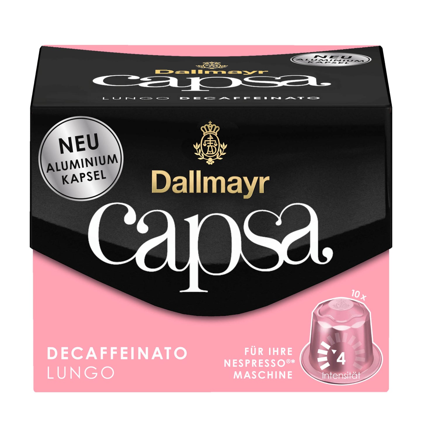 Dallmayr Capsa lungo decaffeinato nespresso coffee capsules, 10 Count