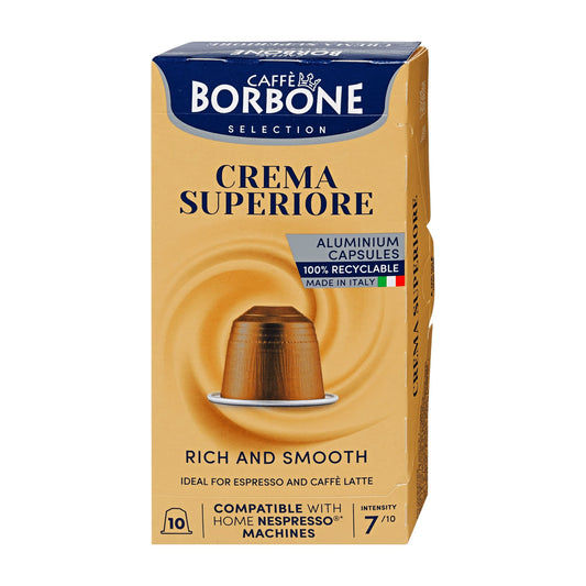 Caffe Borbone Crema Superiore nespresso coffee capsules, 10 Count