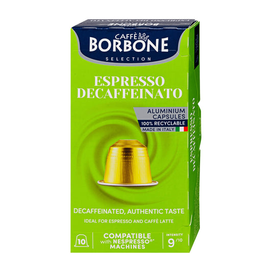 Caffe Borbone Espresso Decaffeinato nespresso coffee capsules, 10 Count